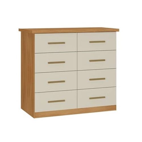 Comôda Rodial Magnus com 8 Gavetas 51CO0872 - Cinamomo/Off White