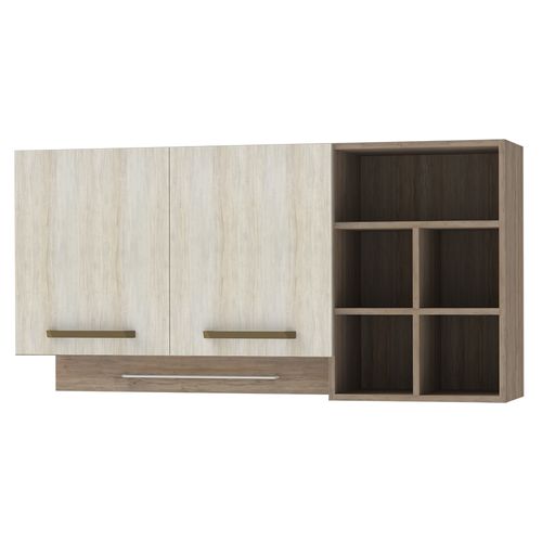 Aéreo Jaeli Bela G102 com 2 Portas Adega 120x60cm - Cartagena/ Cordilheira