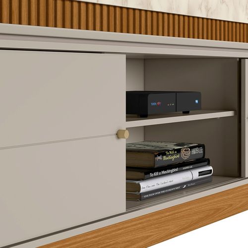 Estante Linea Home Guararapes - Nature/Off White