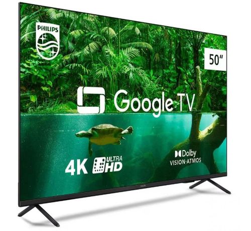 Smart TV Philips 50" 4K UHD Led Google TV 50PUG7408/78