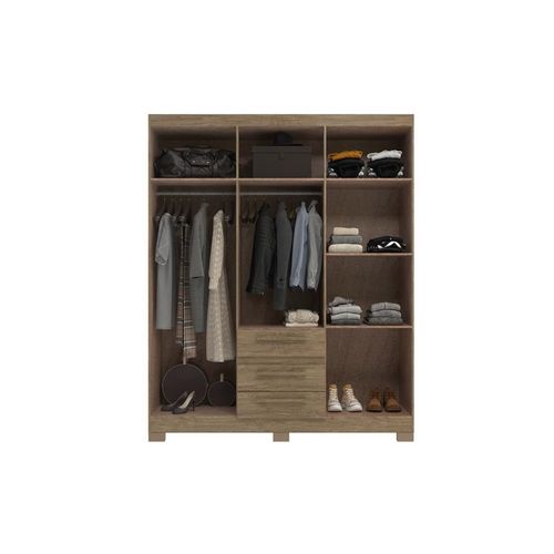 Roupeiro Decibal 6 Portas e 3 Gavetas RP3636 Wood