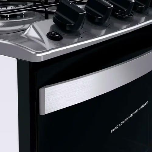 Fogão Brastemp 4 Bocas Inox  Forno 61L  BRO4NBBUNA - Branco