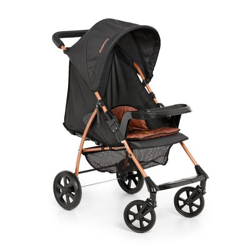 Carrinho para Bebê Galzerano Romano 1035PTC - Preto e Cobre