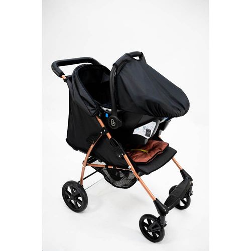 Carrinho para Bebê Galzerano Romano 1035PTC - Preto e Cobre