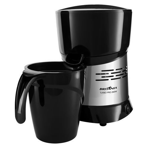 Espremedor de Frutas Britânia Turbo Pro 1,3 litro – Preto e Inox – Bivolt