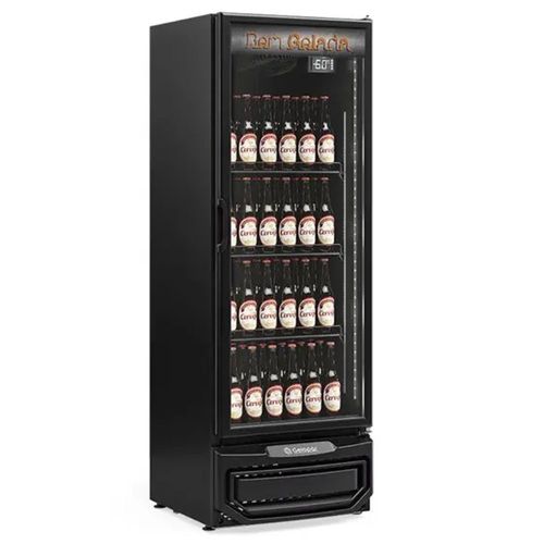 Cervejeira Gelopar 410 Litros GCB40V 144 Garrafas Porta de Vidro - Preto