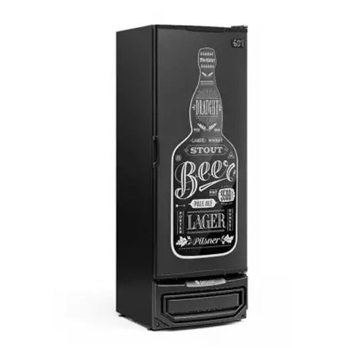 Cervejeira Gelopar GCB40 410 Litros Porta Cega Adesivada - Preto