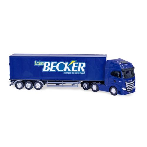 Caminhão Iveco S-Way 618 Baú Lojas Becker Usual - Azul