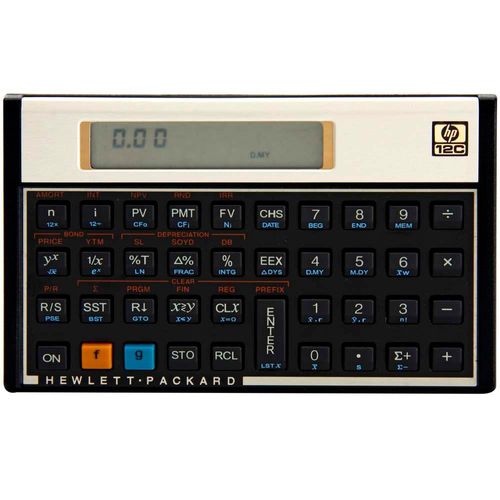 Calculadora Financeira HP 12C Gold - 120 Funções - Visor LCD