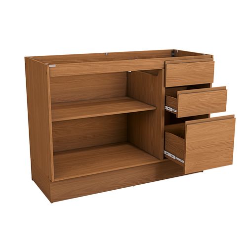 Balcão Kappesberg Ciela R626 88X120 2 Portas 3 Gavetas - Canela