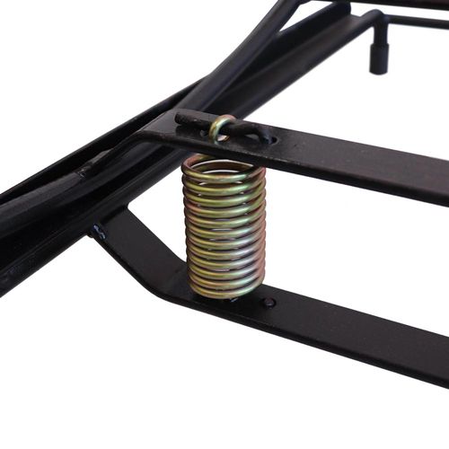 Cadeira de Balanço Becker com Molas em Ferro e Revestida com Junco - Marrom