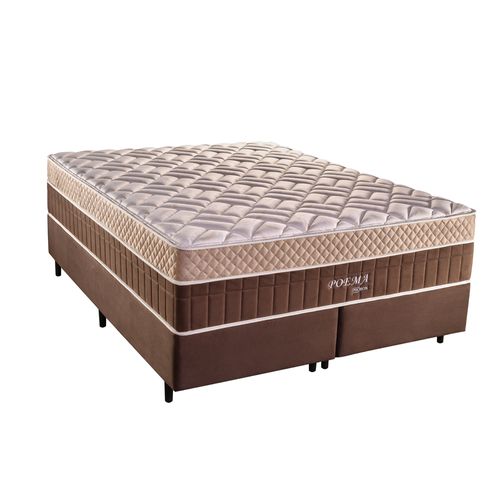 Colchão de Mola Probon King Size Poema - 193 cm Bege/Marrom