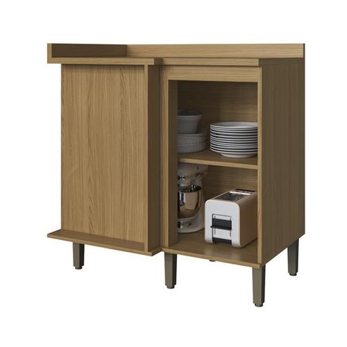 Balcão de Canto Concept Decibal CO7113 1 Porta - Ipê