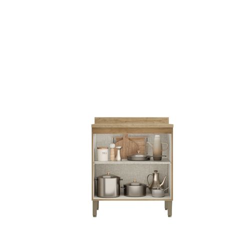 Balcão THB Cozinha com Tampo Finesse CF225 - Capuccino com Menta