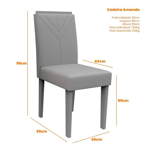 Cadeira New Ceval Amanda - Imbuia