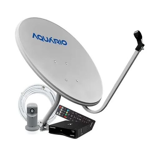 Kit Antena Parabólica 60cm e Receptor Aquário DTH-9060 60cm