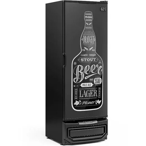 Cervejeira Gelopar GCB40 410 Litros Porta Cega Adesivada - Preto