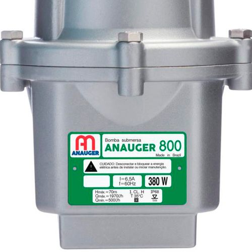 Bomba Submersa Anauger 800 5G Vibratória para poço 380W