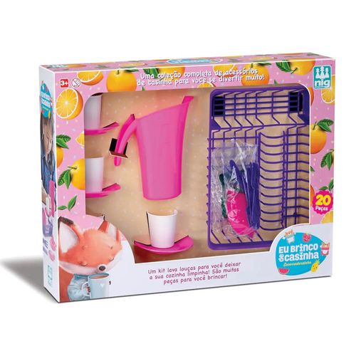 Brinquedo Nig Eu Brinco de Casinha Escorredor - Rosa e Roxo