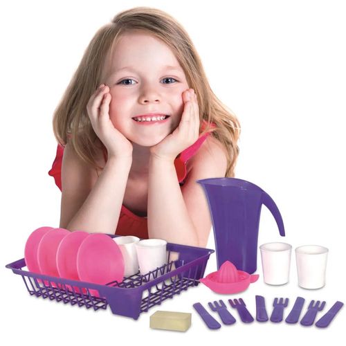 Brinquedo Nig Eu Brinco de Casinha Escorredor - Rosa e Roxo