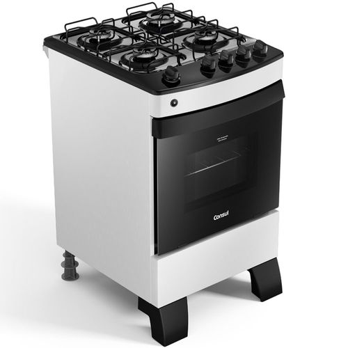 Fogão Consul 4 Bocas com Mesa Esmaltada - Branco