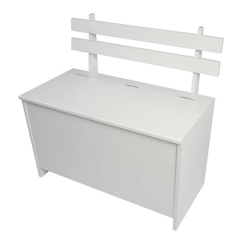 Caixa de Lenha Completa Móveis CL001 - Branca com tampa