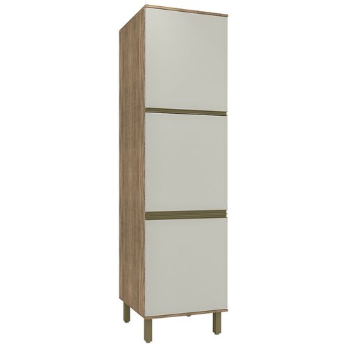 Paneleiro Móveis Canção DB Lare Veneza 8790 com 3 Portas - Ameixa Negra/ Sand