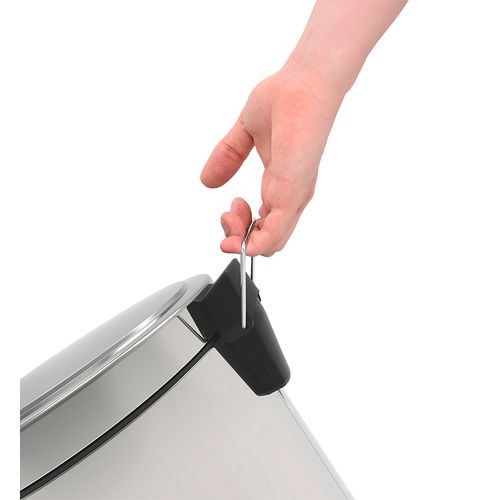 Lixeira Tramontina 12 litros com pedal Inox - 94538112