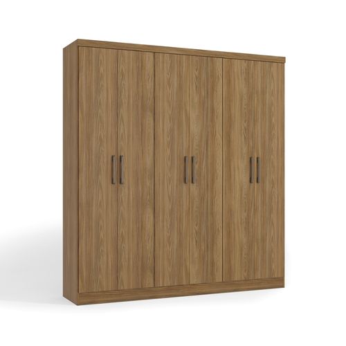 Roupeiro Kappesberg 6 Portas e 4 Gavetas J560 - Nogueira