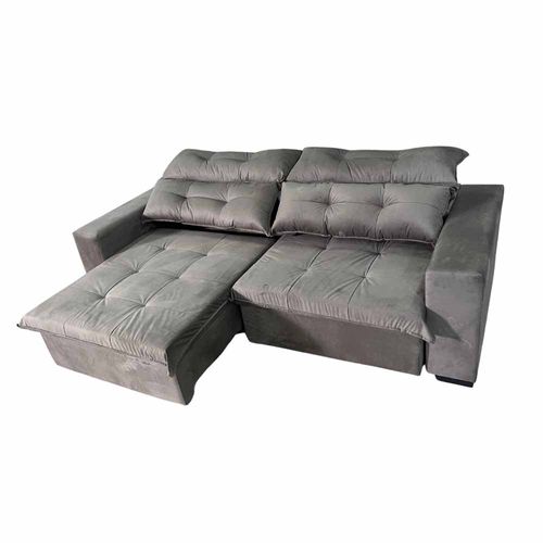 Estofado Morato 2 Lugares Antonia Retrátil e Reclinável 2,30M - Café