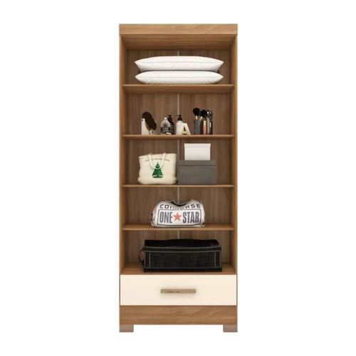 Roupeiro Rodial Smart Plus Módulo 2 Portas e 1 Gaveta 51GR2123 - Cinamomo/Off-White