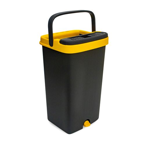 Kit para Limpeza Flap Mop BKR - Amarelo e Cinza