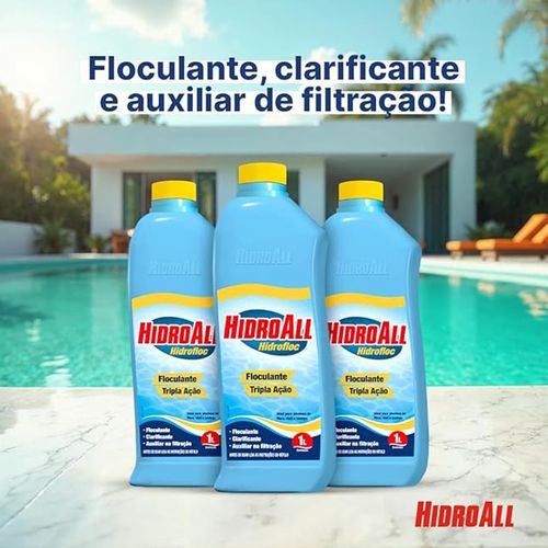 HidroAll Clarificante e Floculante Hidrofloc 1 Litro