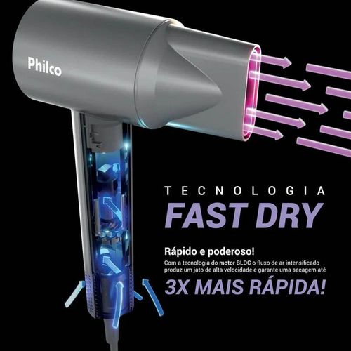 Secador de Cabelos Philco 4 Temperaturas