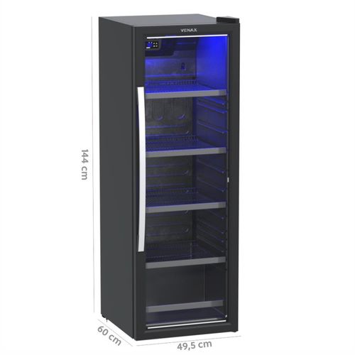Refrigerador Venax Expositor Blue Light - Preto
