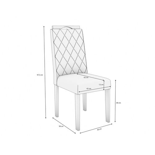 Cadeira Kappesberg Camelia Boucle - Bege