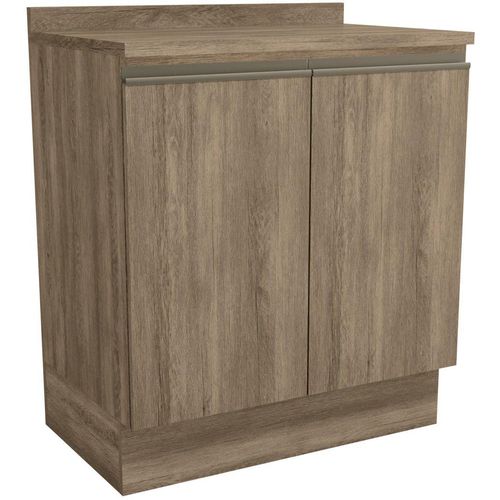 Balcão com Tampo 2 Portas Kappesberg Maxxi CB334 - Nogal