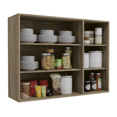 Aéreo Kappesberg Maxxi G767 03 Portas Vidro 120X90 - Nogal