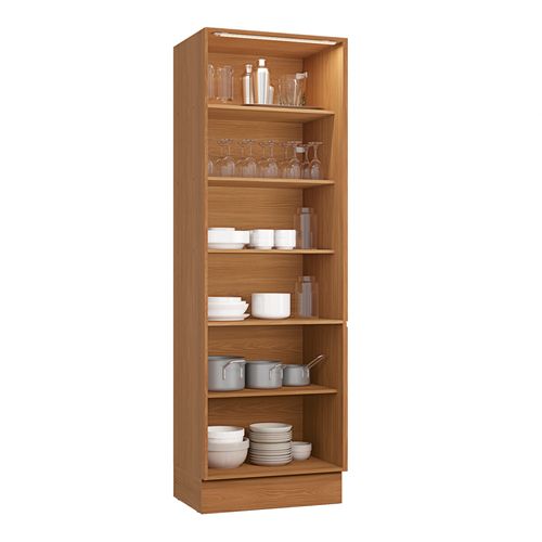 Cristaleira Kappesberg Ciela R631 220X70 02 Portas e 02 Portas com vidro - Canela/Azul