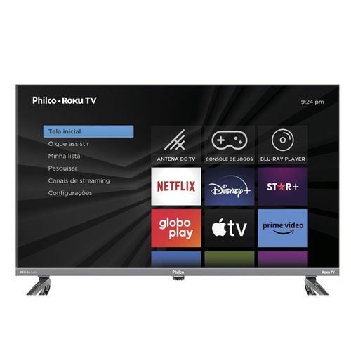 Smart TV Philco 32" PTV32K34RKGB Led Roku - Cinza