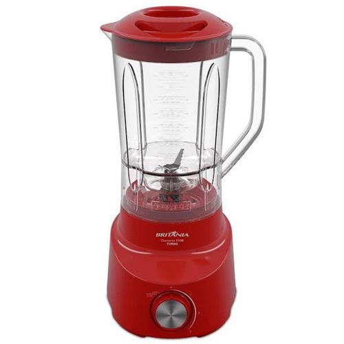 Liquidificador Britânia 2,6L 4 Velocidades Diamante 1100W - Vermelho