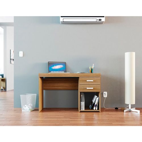 Escrivaninha Politorno Malta 1171 com 2 Gavetas - Castanho