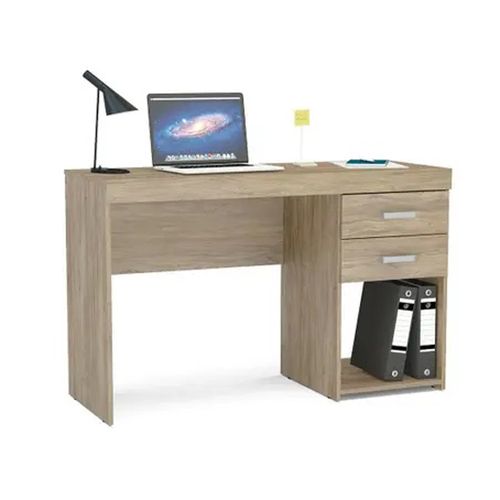 Escrivaninha Politorno Malta 2 gavetas Carvalho Claro