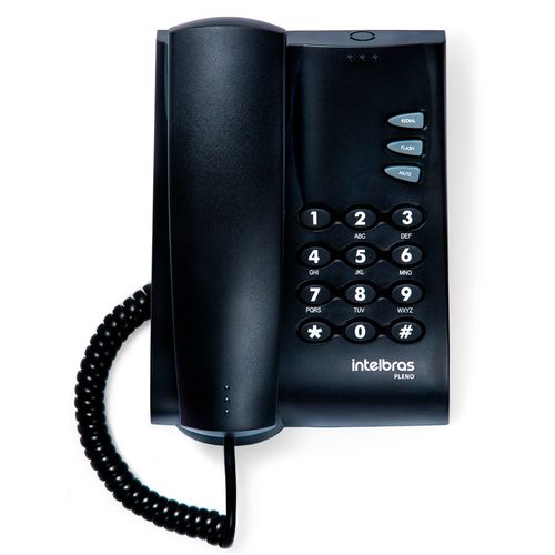 Telefone Fixo Intelbras Pleno Tok Fácil - Preto
