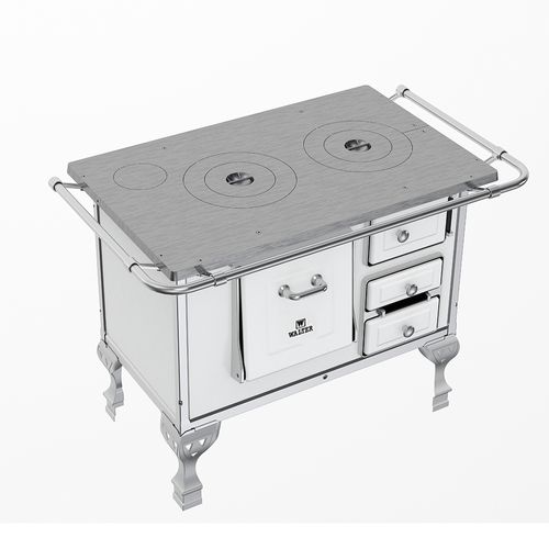 Fogão a Lenha Walter N1 Lado Esquerdo – Branco