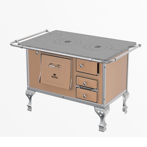 Fogão a Lenha Walter N2 Lado Esquerdo - Bege