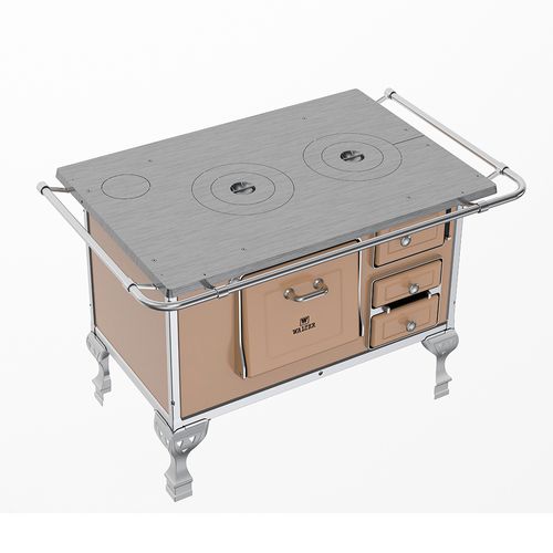 Fogão a Lenha Walter N2 Lado Esquerdo - Bege