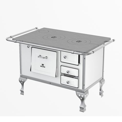 Fogão a Lenha Walter N2 Lado Esquerdo - Branco