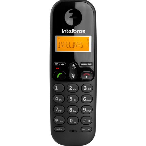 Telefone sem fio Intelbras TS3110 com Identificador de chamadas - Preto