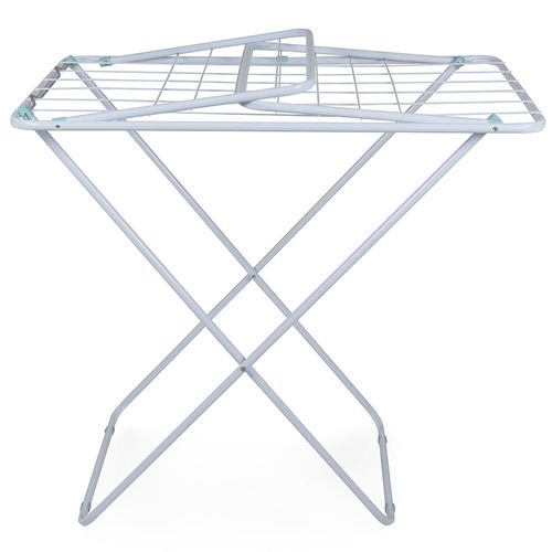 Varal de Chão Mor Dobrável com abas em aço 1,55m  Até 16 Kg